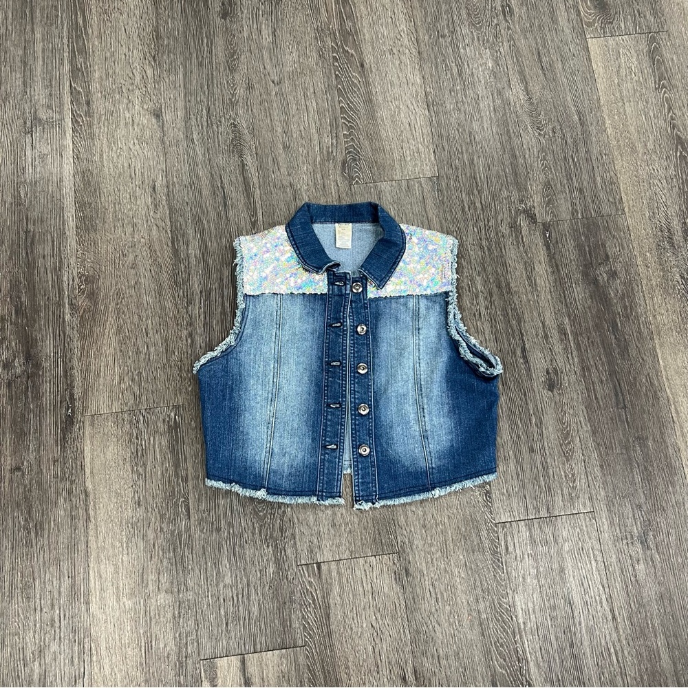 Balera sequin denim vest